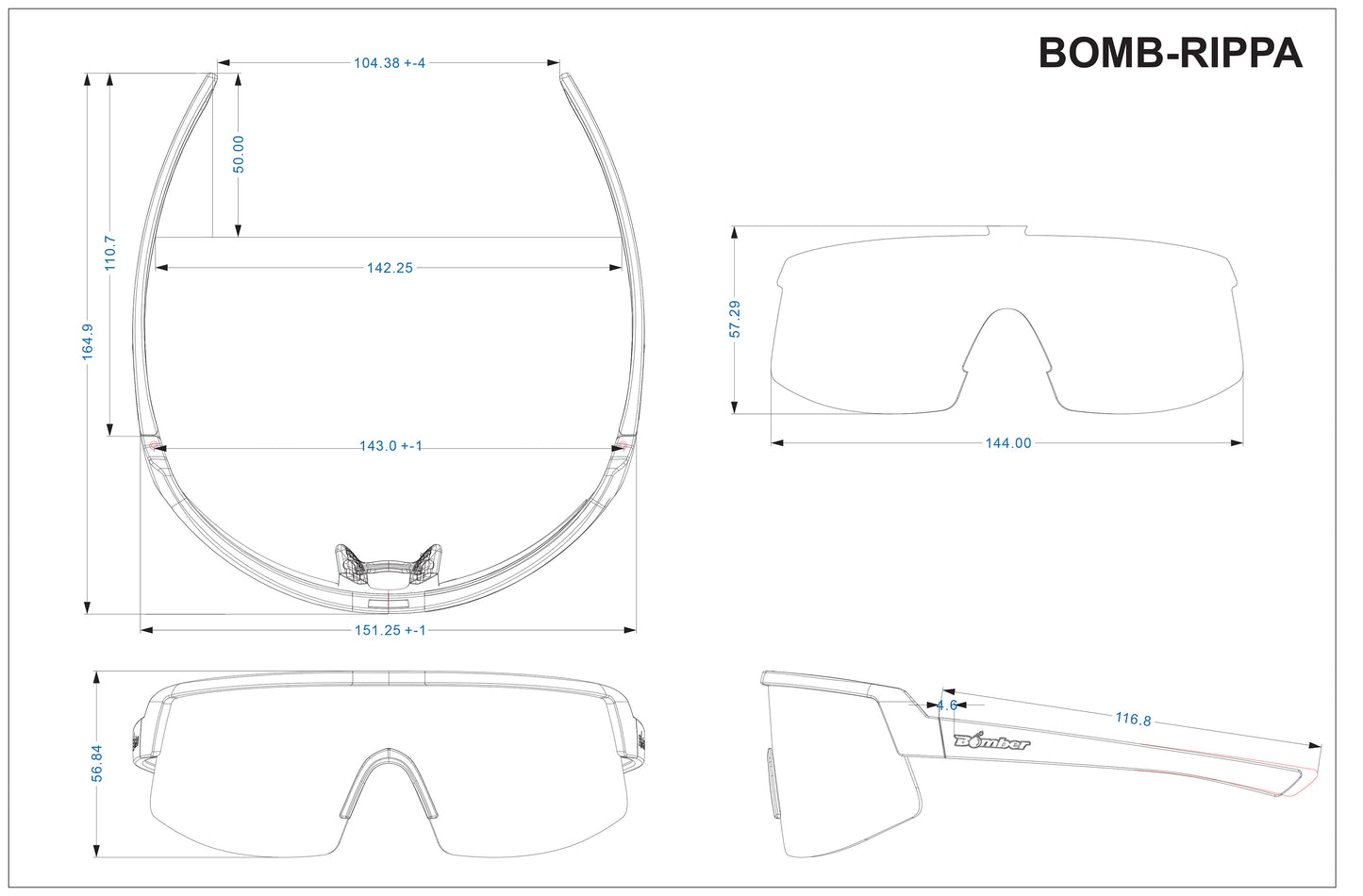 BOMB RIPPA Safety - Green Polarized Mirror
