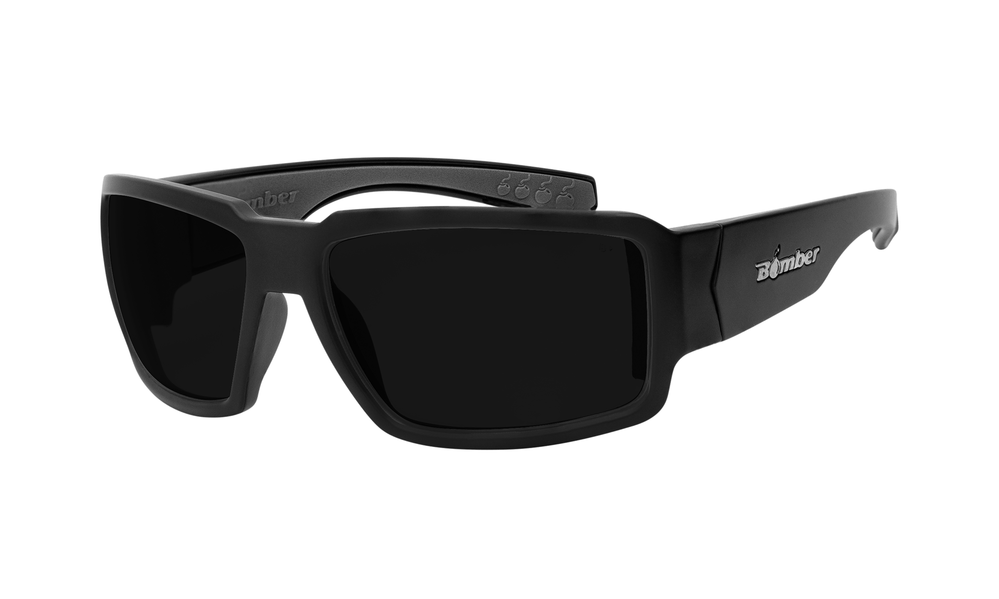エッジパッド　BLACK Special edition ANSI Z87+ Polarized Tinted Safety Sunglasses | Bomber Eyewear