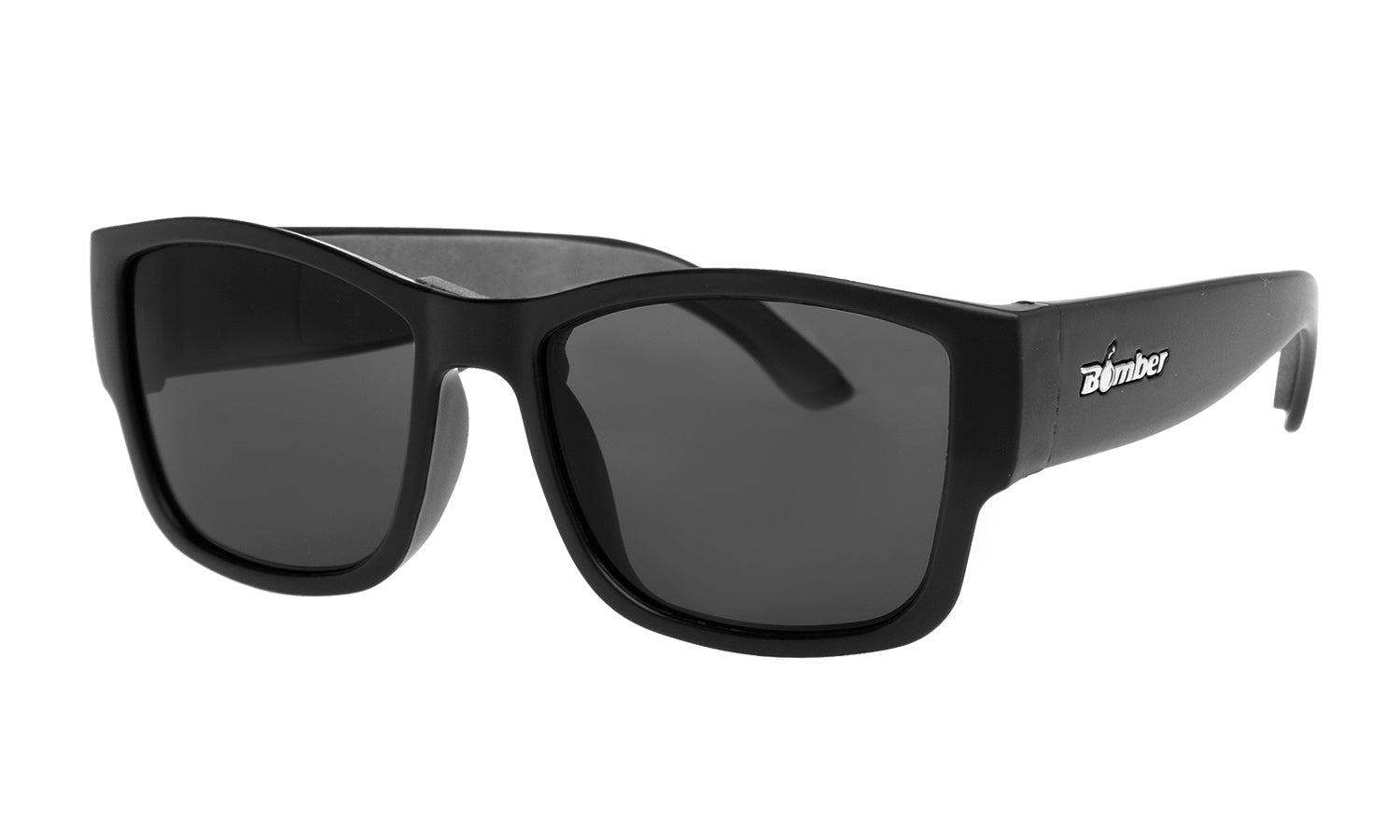 Stylish Black Sunglasses with Case BRAND NEW Large Black Frames by FLOATS Bayside - Floating Sunglasses – KZ main image 4