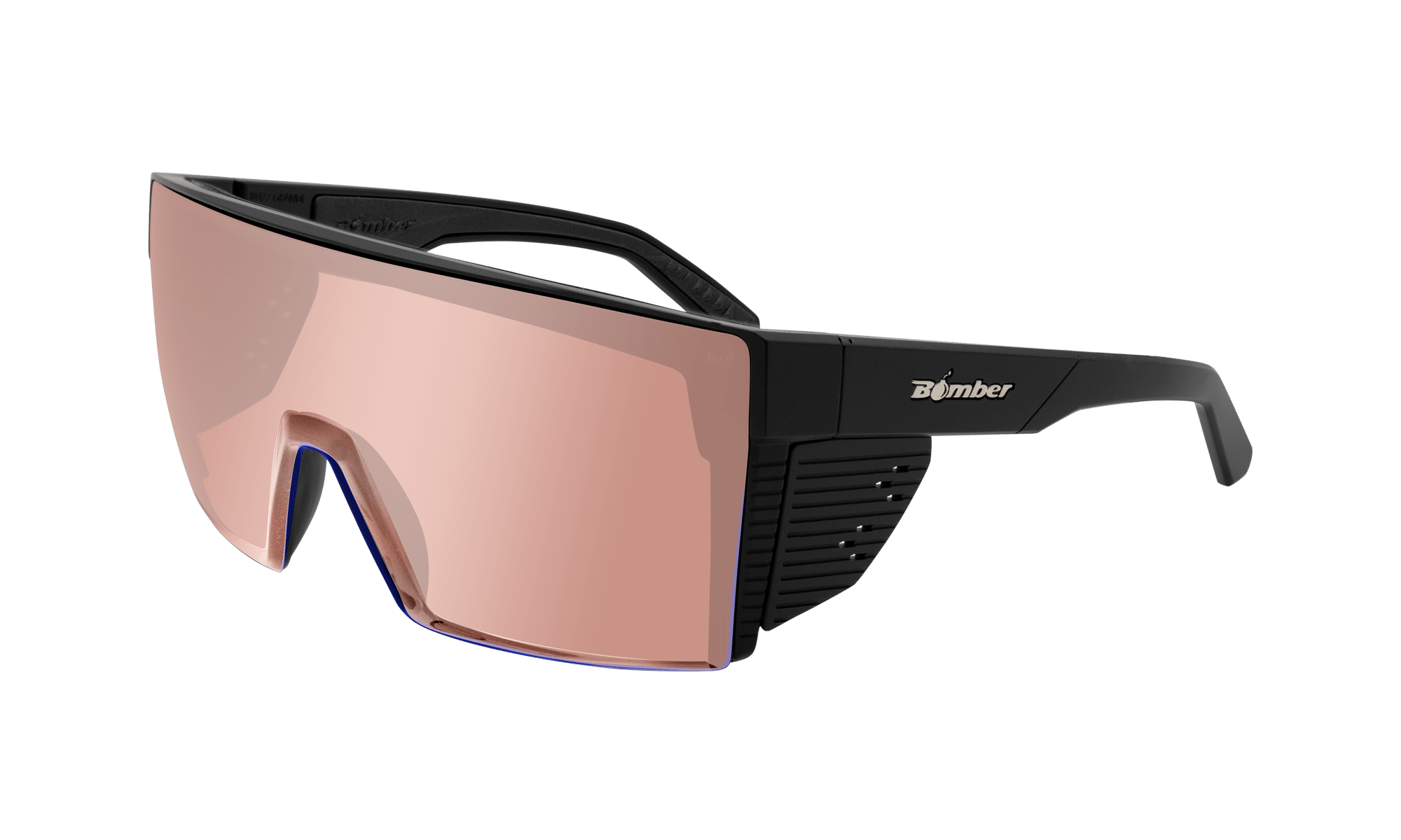 JOHNNY Safety - Rose Gold Mirror – Bomber Eyewear