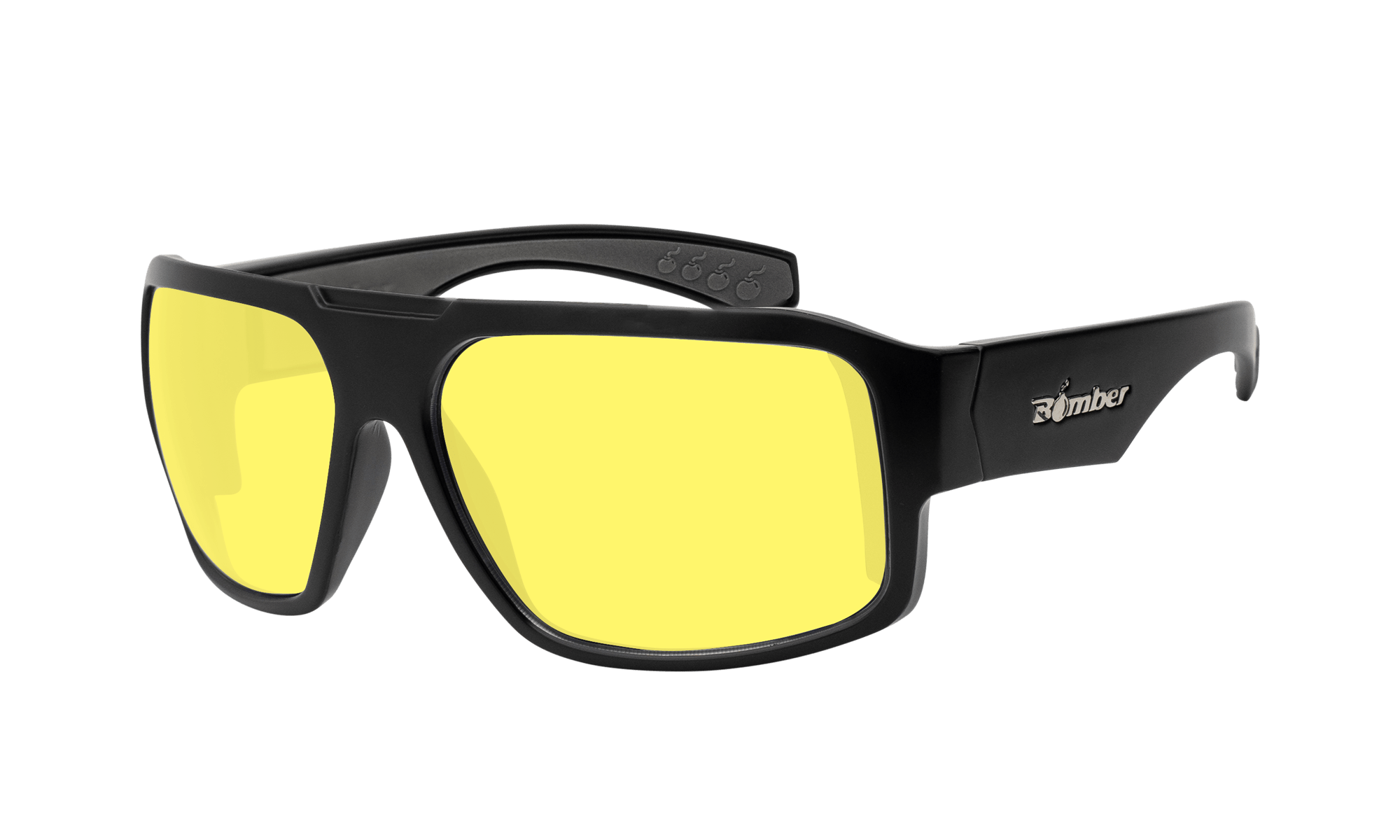 Mega Bomber Yellow Lens Safety Glasses | Bomber Eyewear