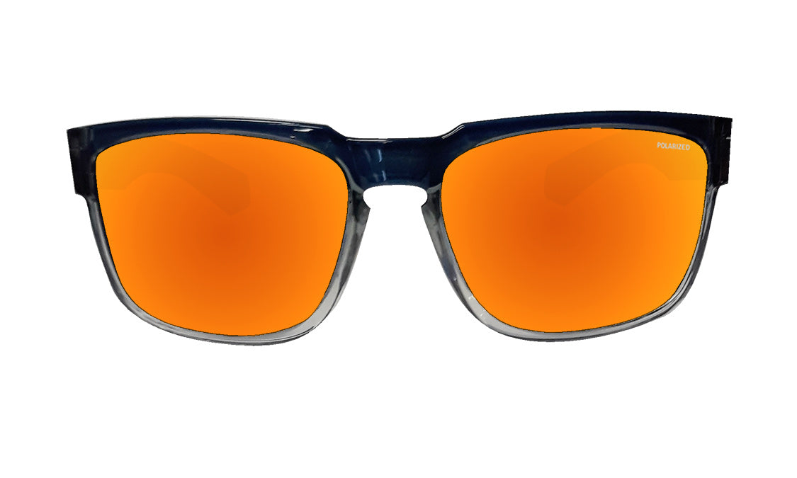 Smart Bomb Orange Mirror Tinted Polarized Sunglasses