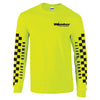 T-SHIRT SAFETY YELLOW CHECKER LONG SLEEVE