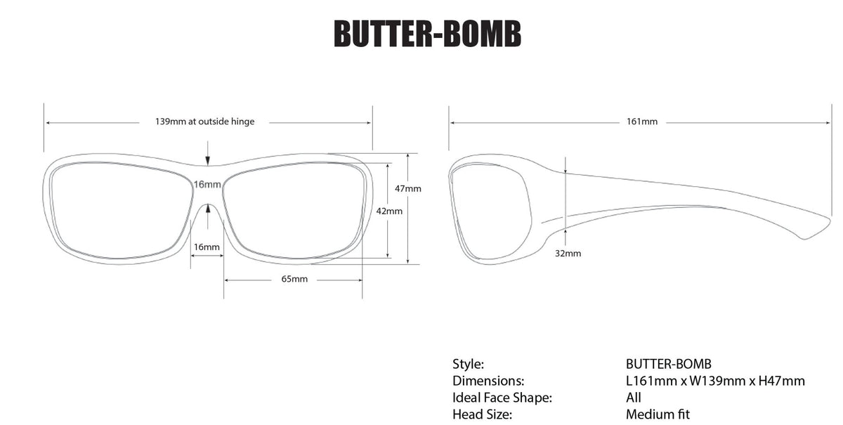 BUZZ Safety - Clear Anti - fog - Safety Glasses - Bomber Eyewear - BZ101AF