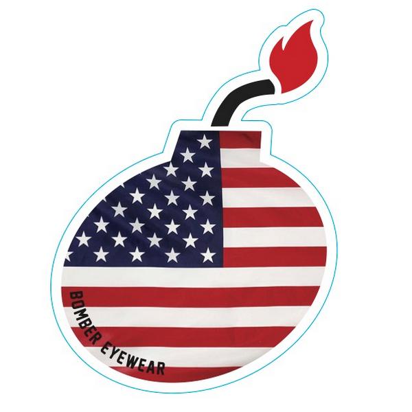 6" BOMB DECAL_USA FLAG (4 USD) - Bomber Eyewear - 6" BOMB DECAL_USA FLAG (4 USD)