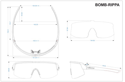 BOMB RIPPA Safety - Green Polarized Mirror