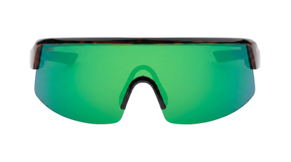 BOMB RIPPA Safety - Polarized Tortoise GREEN MIRROR