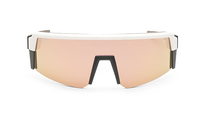 SMOKE Bomb Safety Polarized Rose Gold Pink Mirror White