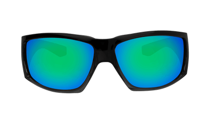 AHI Safety - Green Mirror - Sunglasses - Bomber Eyewear - AH103GM