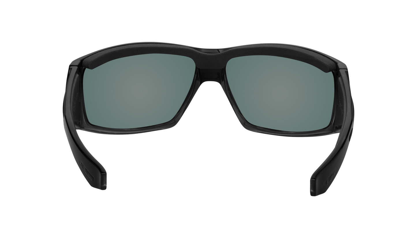 AHI Safety - Green Mirror - Sunglasses - Bomber Eyewear - AH103GM