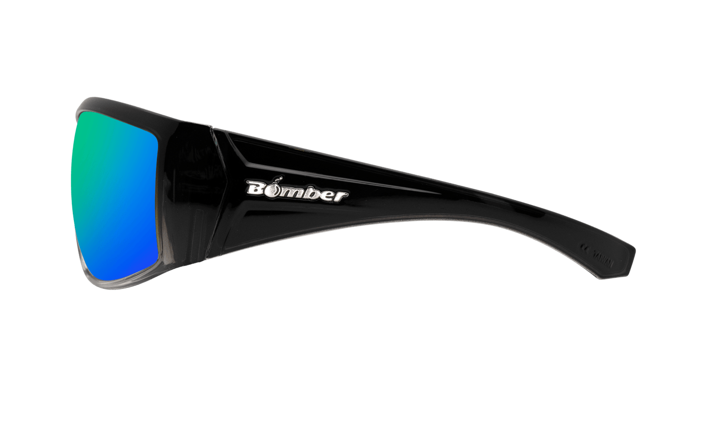 AHI Safety - Green Mirror - Sunglasses - Bomber Eyewear - AH103GM