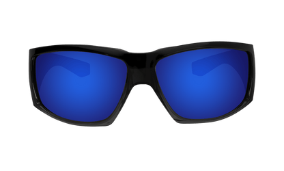 AHI Safety - Polarized Blue Mirror - Safety Glasses - Bomber Eyewear - AH111BM