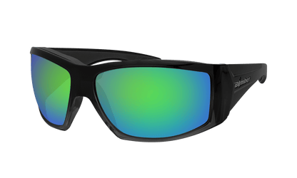 AHI Safety - Polarized Green Mirror - Safety Glasses - Bomber Eyewear - AH111GM