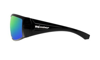 AHI Safety - Polarized Green Mirror - Safety Glasses - Bomber Eyewear - AH111GM