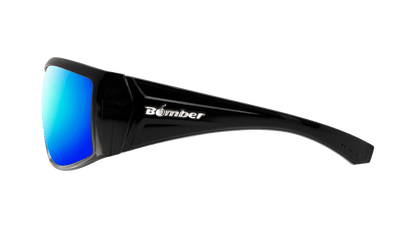 AHI Safety - Polarized Ice Blue Mirror - Safety Glasses - Bomber Eyewear - AH111ICE