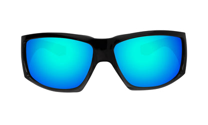 AHI Safety - Polarized Ice Blue Mirror - Safety Glasses - Bomber Eyewear - AH111ICE