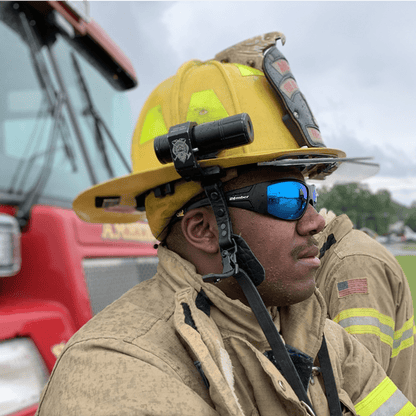 AHI Safety - Polarized Ice Blue Mirror - Safety Glasses - Bomber Eyewear - AH111ICE