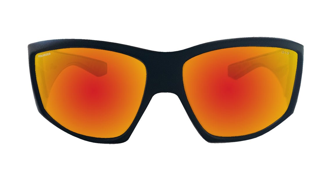 AHI Safety - Polarized Red Mirror - Safety Glasses - Bomber Eyewear - AH111RM