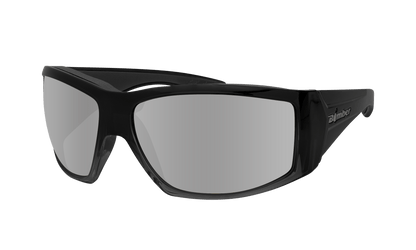 AHI SAFETY - Polarized Silver Mirror Crystal - Bomber Eyewear - AH114