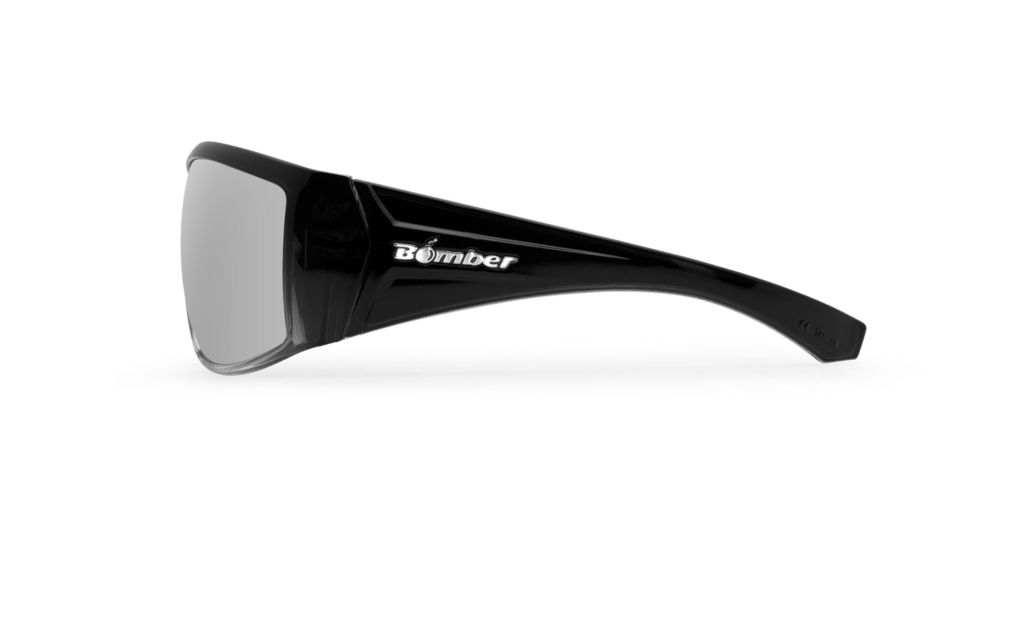 AHI SAFETY - Polarized Silver Mirror Crystal - Bomber Eyewear - AH114