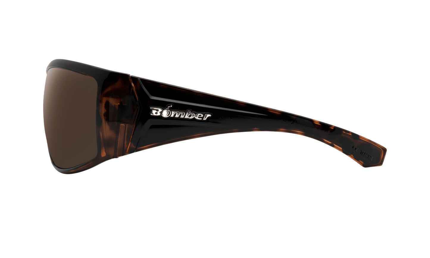 AHI Safety - Polarized Tortoise - Safety Glasses - Bomber Eyewear - AH112