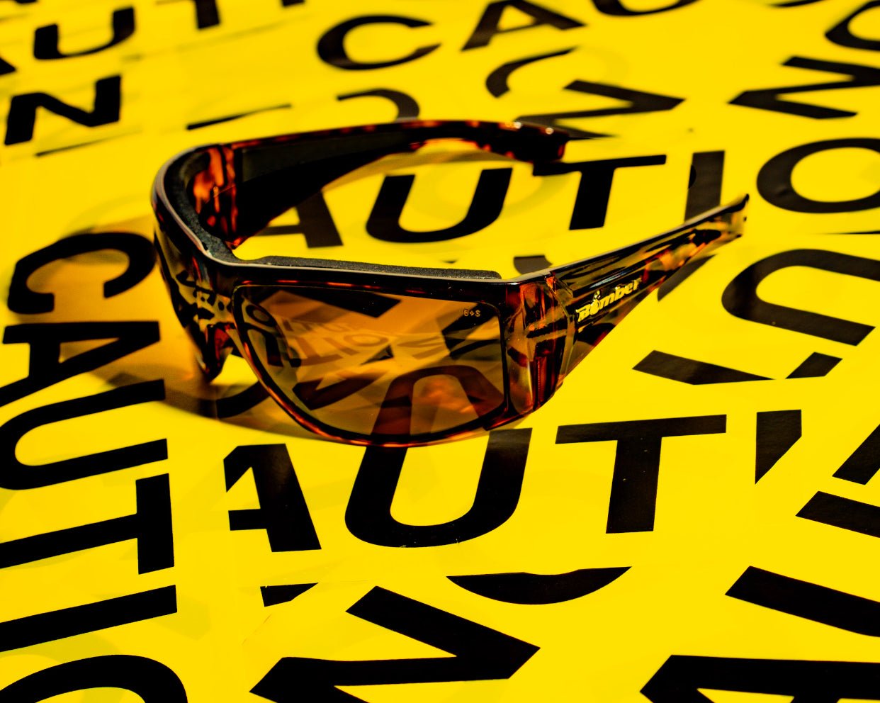 AHI Safety - Polarized Tortoise - Safety Glasses - Bomber Eyewear - AH112