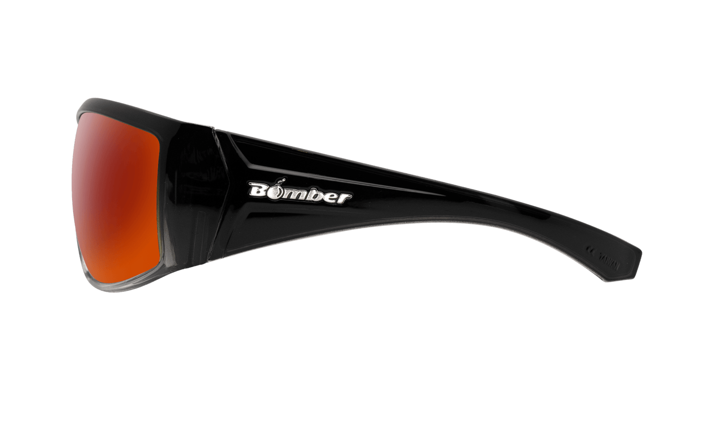 AHI Safety - Red Mirror Crystal - Safety Glasses - Bomber Eyewear - AH104RM