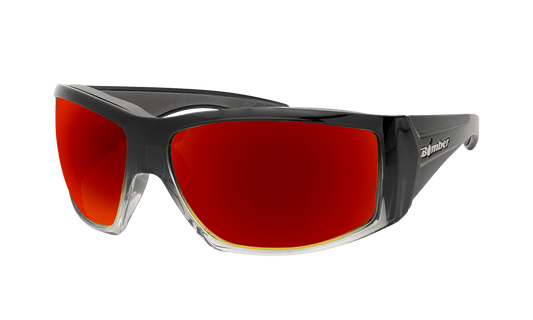 AHI Safety - Red Mirror Crystal - Safety Glasses - Bomber Eyewear - AH104RM