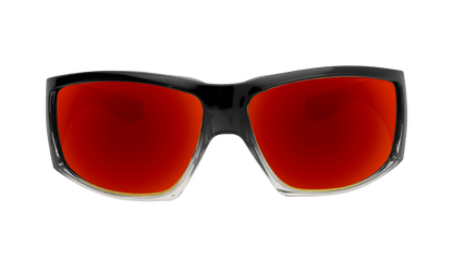 AHI Safety - Red Mirror Crystal - Safety Glasses - Bomber Eyewear - AH104RM