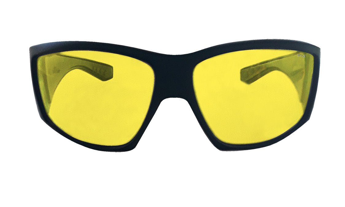 AHI Safety - Yellow - Safety Glasses - Bomber Eyewear - AH102
