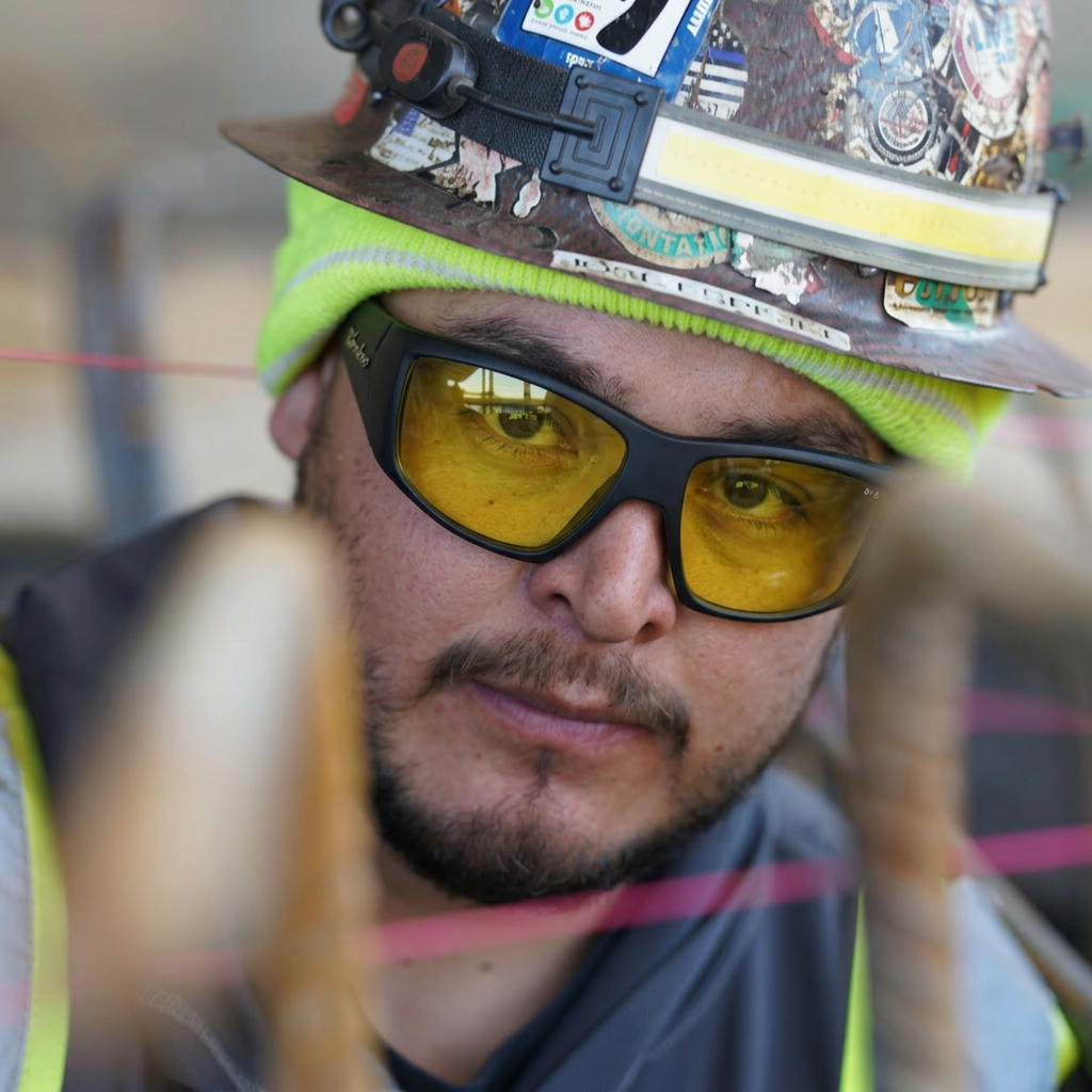 AHI Safety - Yellow - Safety Glasses - Bomber Eyewear - AH102
