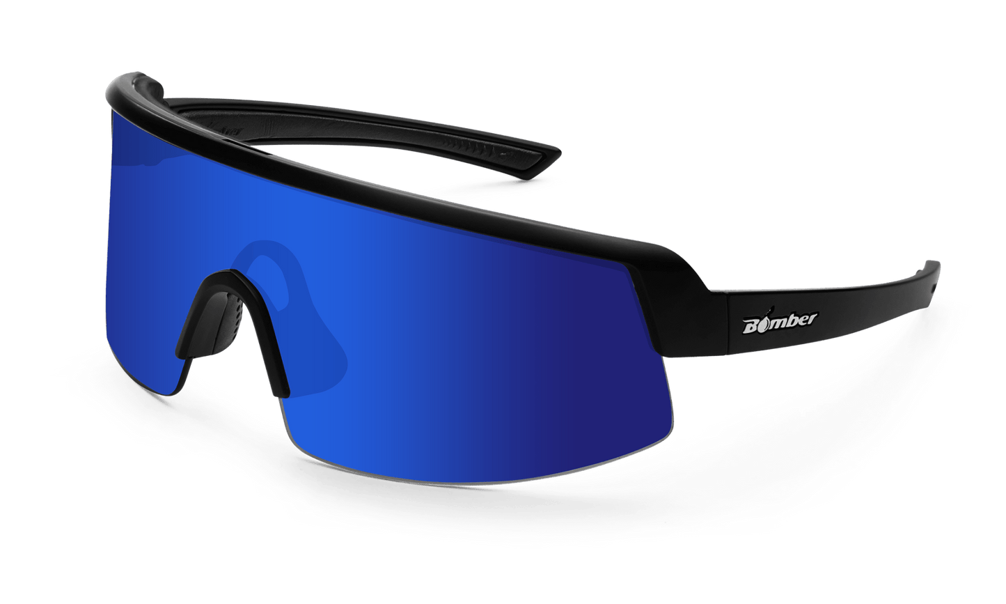 BOMB RIPPA Safety - Blue Mirror - Safety Glasses - Bomber Eyewear - BRP103BM