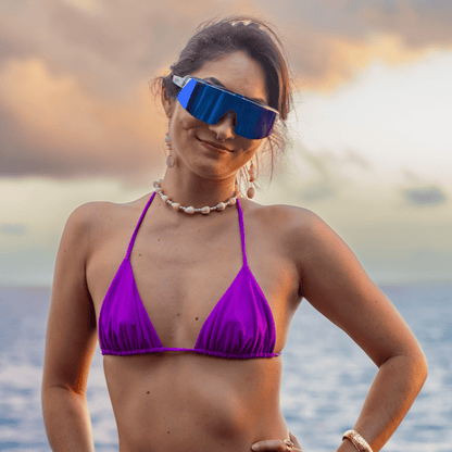 BOMB RIPPA Safety - Blue Mirror Crystal - Safety Glasses - Bomber Eyewear - BRP104BM