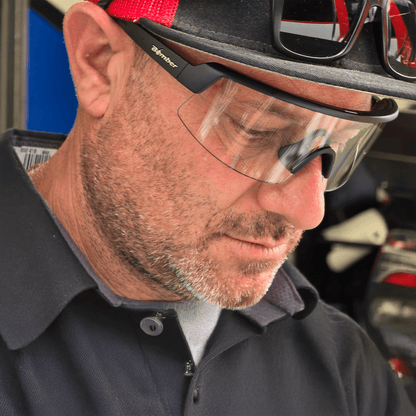 BOMB RIPPA Safety - Clear - Safety Glasses - Bomber Eyewear - BRP101