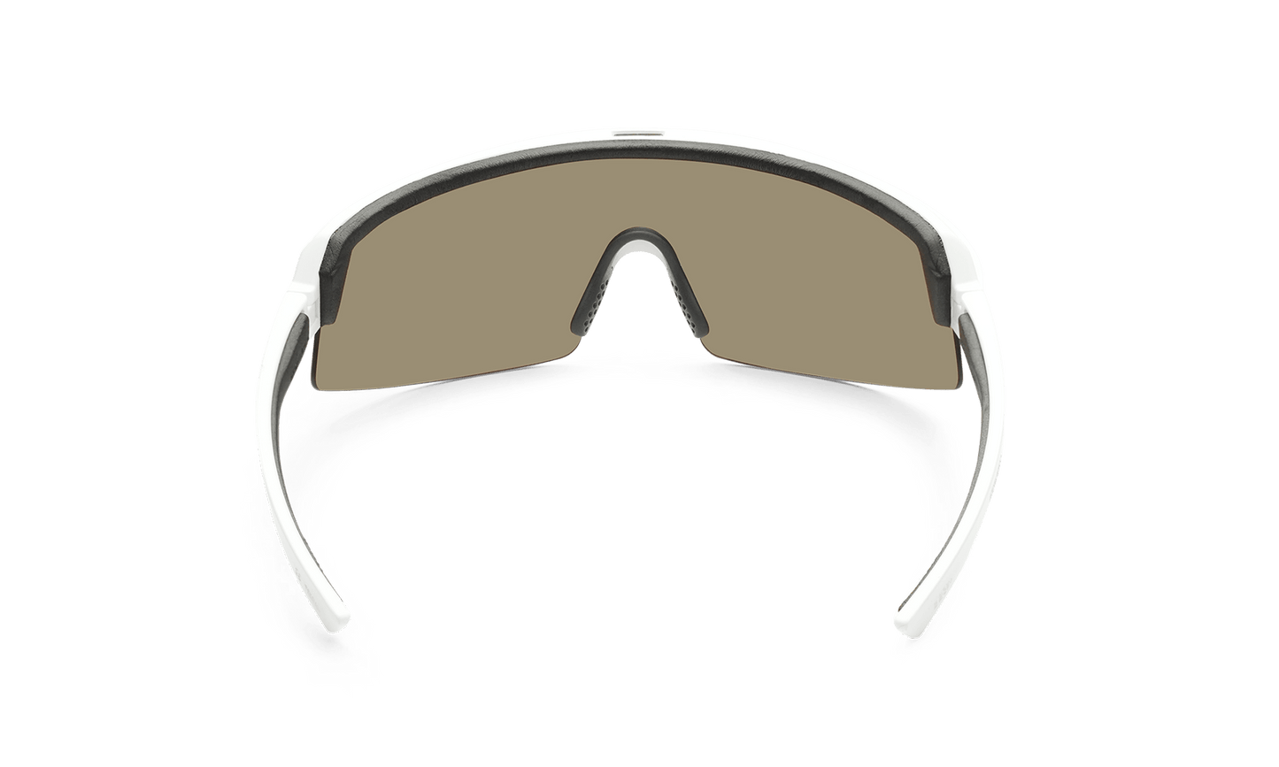 BOMB RIPPA Safety - Gold Mirror White - Safety Glasses - Bomber Eyewear - BRP105GLD