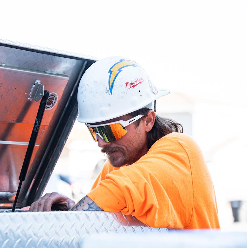 BOMB RIPPA Safety - Gold Mirror White - Safety Glasses - Bomber Eyewear - BRP105GLD