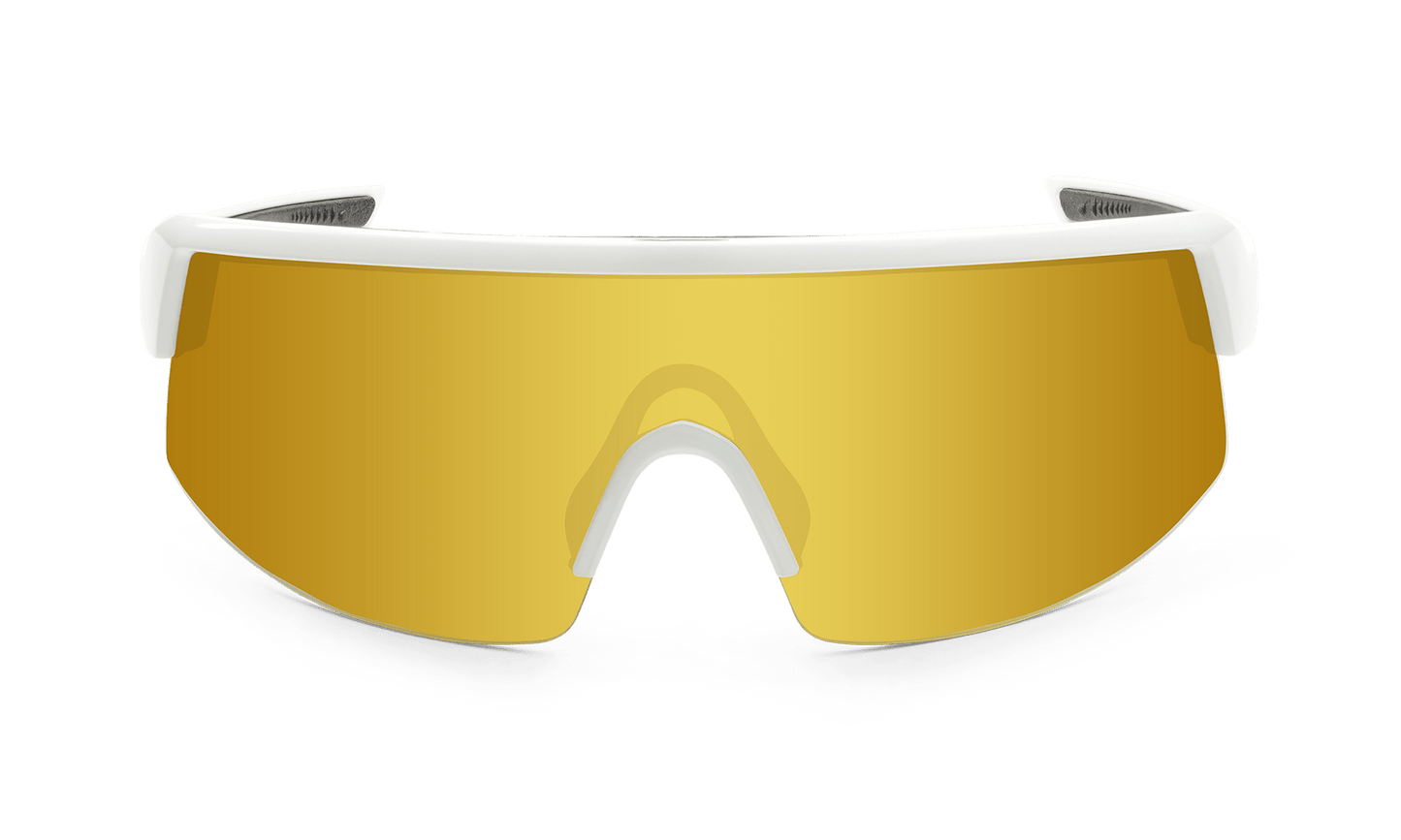 BOMB RIPPA Safety - Gold Mirror White - Safety Glasses - Bomber Eyewear - BRP105GLD