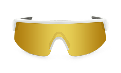 BOMB RIPPA Safety - Gold Mirror White - Safety Glasses - Bomber Eyewear - BRP105GLD