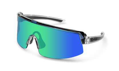 BOMB RIPPA Safety - Green Mirror Crystal - Safety Glasses - Bomber Eyewear - BRP104GM