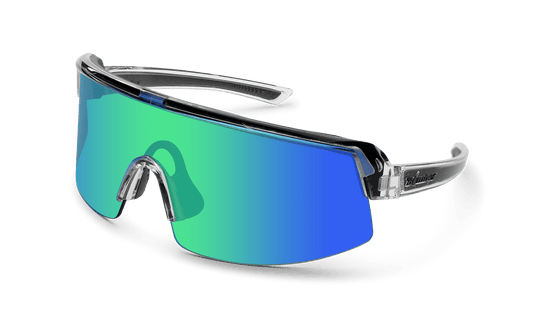 BOMB RIPPA Safety - Green Mirror Crystal - Safety Glasses - Bomber Eyewear - BRP104GM