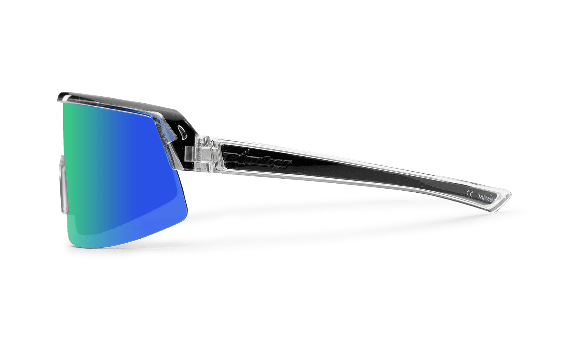 BOMB RIPPA Safety - Green Mirror Crystal - Safety Glasses - Bomber Eyewear - BRP104GM