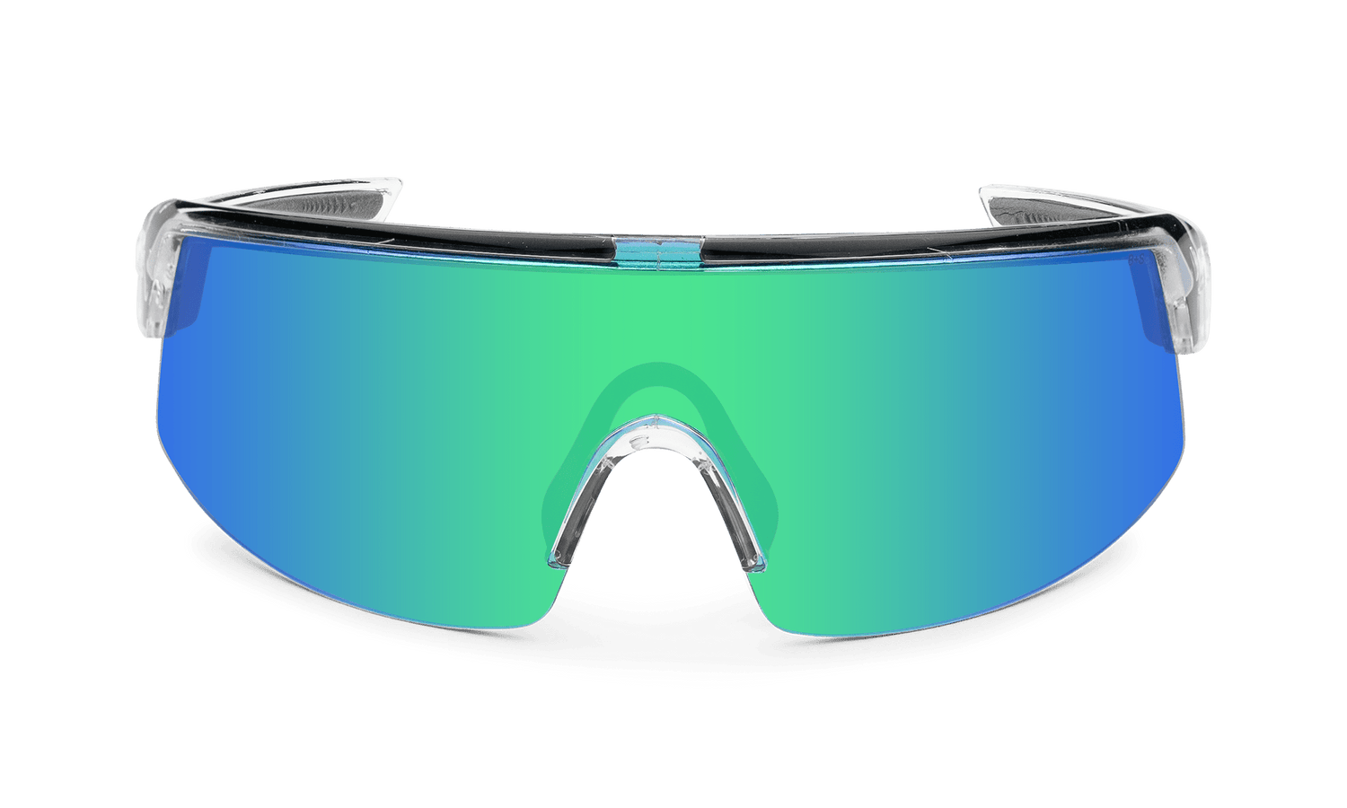 BOMB RIPPA Safety - Green Mirror Crystal - Safety Glasses - Bomber Eyewear - BRP104GM