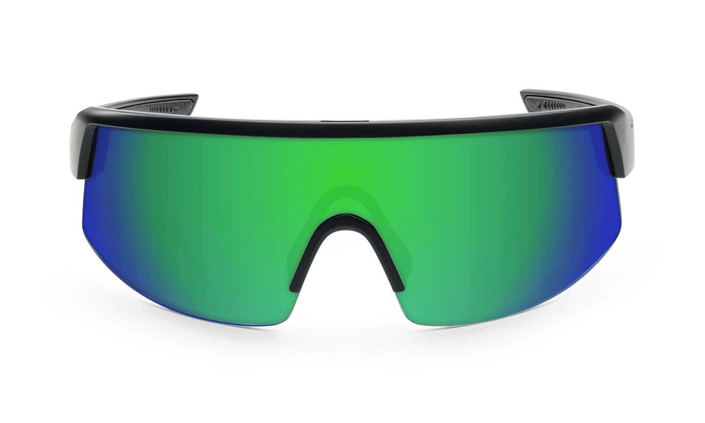 BOMB RIPPA Safety - Green Polarized Mirror - Safety Glasses - Bomber Eyewear - BRP111GM