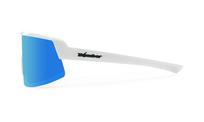 BOMB RIPPA Safety - Ice Blue Mirror White - Safety Glasses - Bomber Eyewear - BRP105ICE