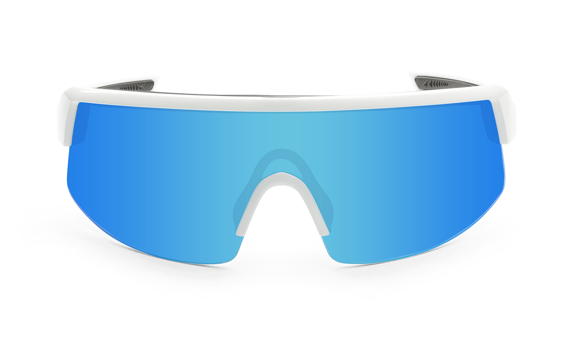 BOMB RIPPA Safety - Ice Blue Mirror White - Safety Glasses - Bomber Eyewear - BRP105ICE