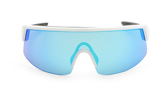 BOMB RIPPA Safety - Ice Blue Mirror White - Safety Glasses - Bomber Eyewear - BRP105ICE