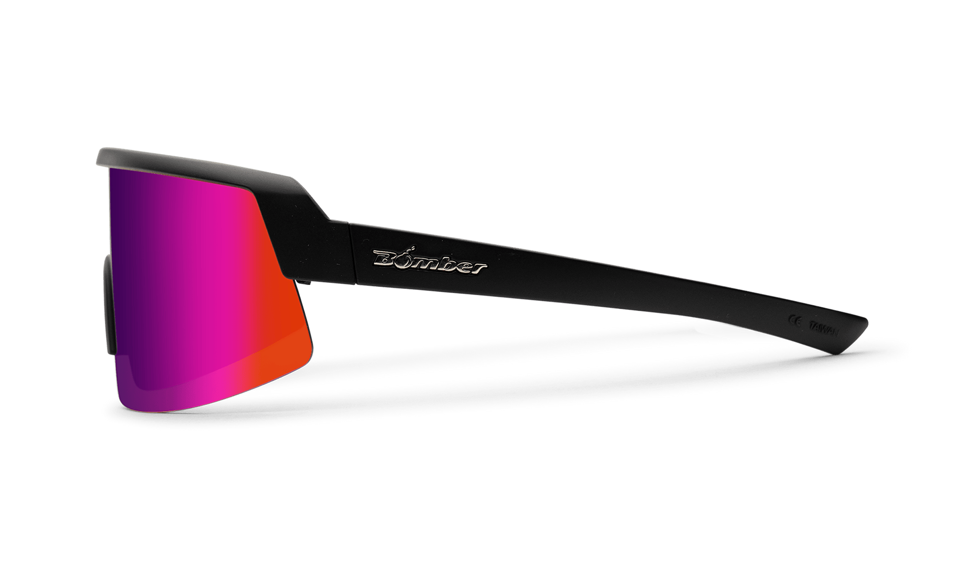 BOMB RIPPA Safety - Pink & Purple Polarized Mirror - Safety Glasses - Bomber Eyewear - BRP111PNK