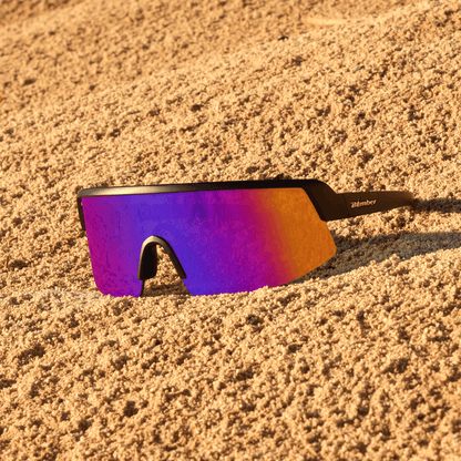 BOMB RIPPA Safety - Pink & Purple Polarized Mirror - Safety Glasses - Bomber Eyewear - BRP111PNK