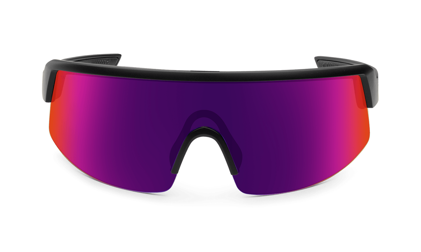 BOMB RIPPA Safety - Pink & Purple Polarized Mirror - Safety Glasses - Bomber Eyewear - BRP111PNK