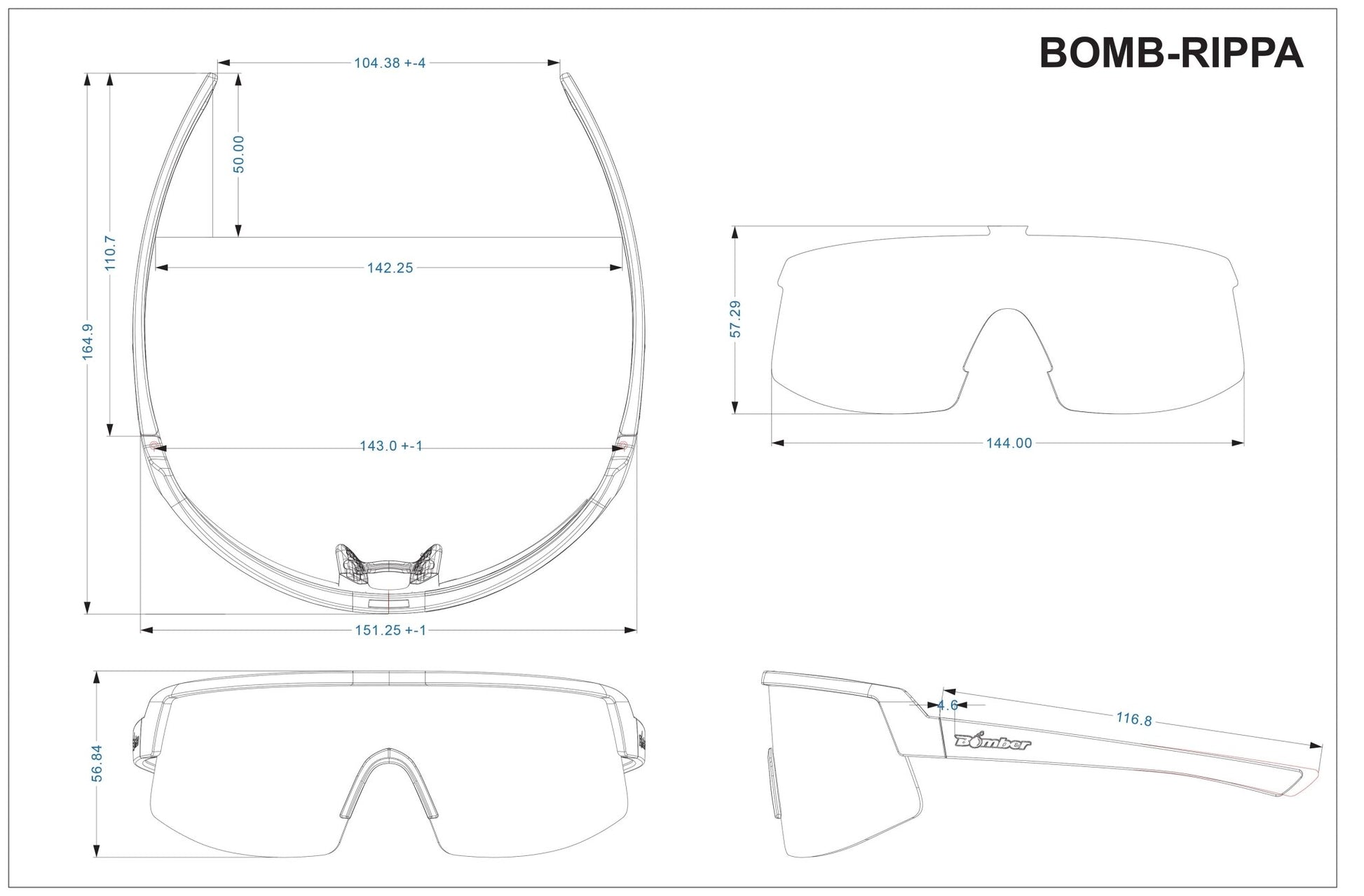 BOMB RIPPA Safety - Pink & Purple Polarized Mirror - Safety Glasses - Bomber Eyewear - BRP111PNK